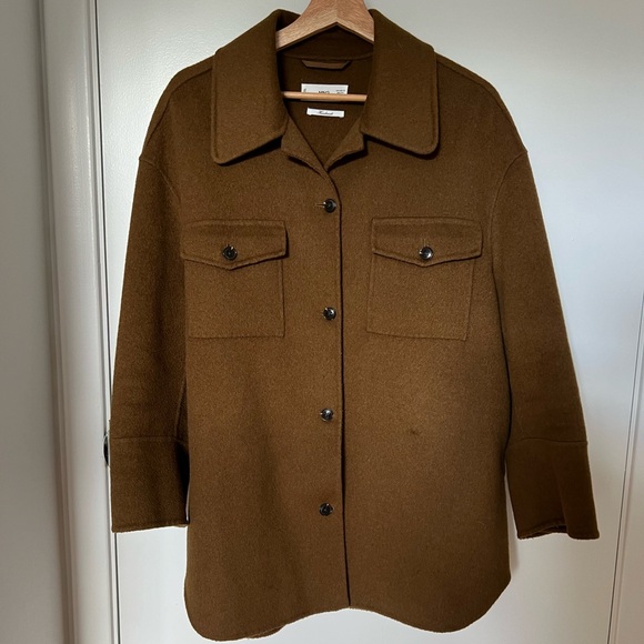 Mango Oversized Wool Shirt Jacket - Picture 4 of 6